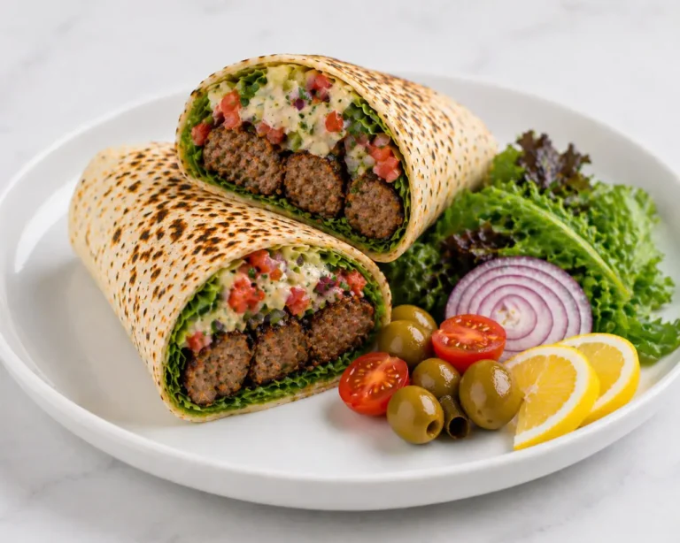 lamb kebab wrap